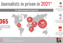 Međunarodna federacija novinara, IFJ, novinari, Anthony Belenger, sloboda, medija, napadi, zatvor,