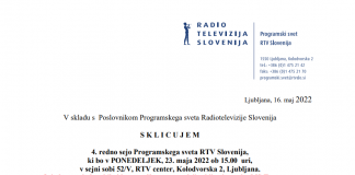 RTV Slovenia, Andrej Grah Whatmough, Natalija Gorščak, Director of Television Slovenia, TVS,