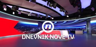 How was the new studio of Dnevnik Nova TV built?