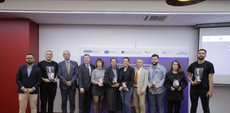 Udruženje novinara Kosova, nagrade, Adelina Ahmeti, Riola Morina, Medinë Dauti, Qendresa Tërshani,Dardan Idrizi, Korab Baš, Burim Mjek, Blerjana Bino, Xhavit Kajtazi, Arben Hajredinaj,